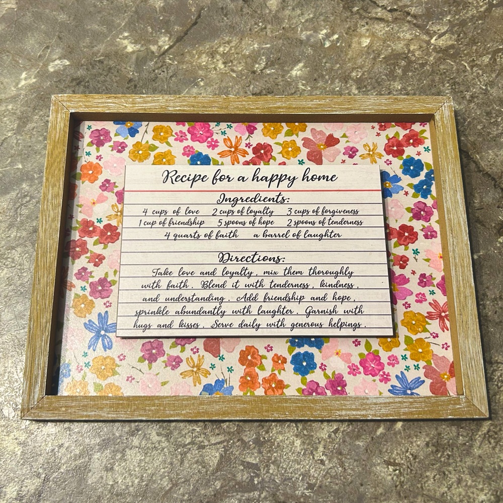 Ashland | “Recipe for A Happy Home” Sign
